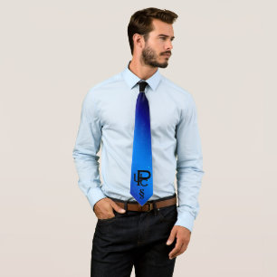 Corbata Anillo de luz azul hacia arriba