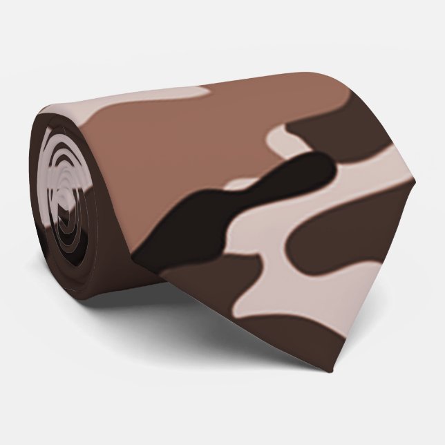Corbata Anillo de patrón de camuflaje marrón (Enrollado)