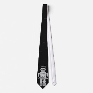 Corbata Anillo de plata retro robot