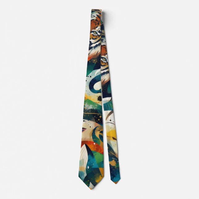 Corbata Animal Abstracto (Anverso)