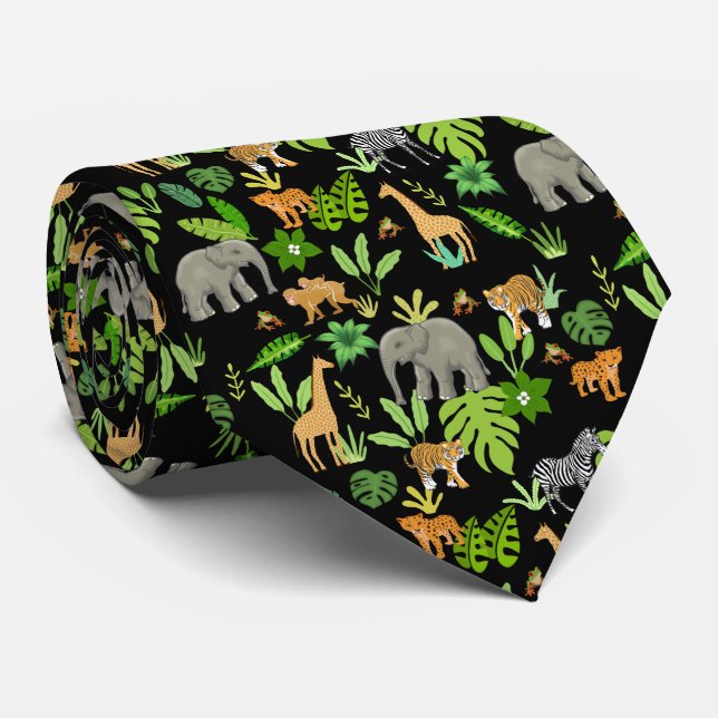 Corbata Animales de la jungla (Enrollado)