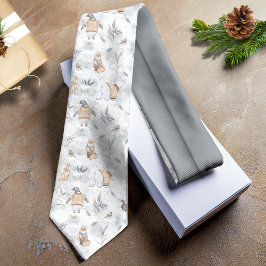 Corbata Animales en Navidades de hielo Tan ID987