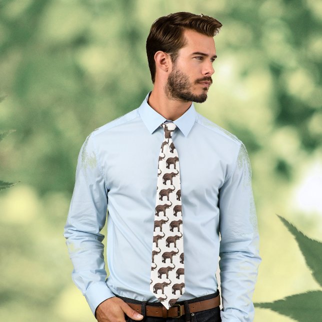 Corbata Animales salvajes de época, elefantes asiáticos de (Subido por el creador)