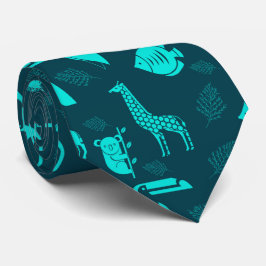 Corbata Animales Zoo Wild Life Pattern Necktie