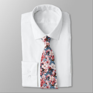 Corbata Anime Cherry Blossom Floral