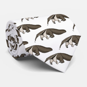 Corbata Anteater feliz personalizado ilustracion
