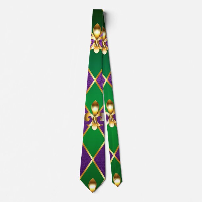 Corbata Antecedentes de joyas Mardi Gras (Anverso)