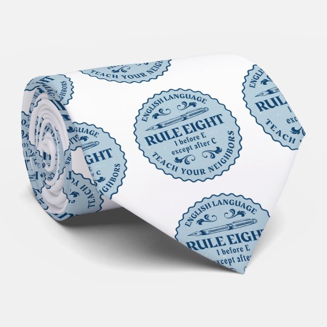 Corbata Antes de E excepto después de C Rule Funny (Enrollado)