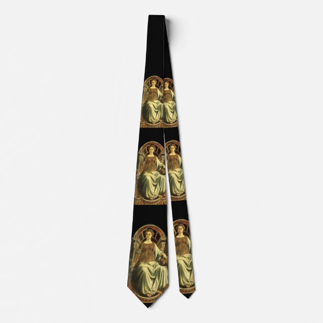 CORBATA ANTIGUA RENACIMIENTO TAROTS 8/ JUSTICIA (Anverso)