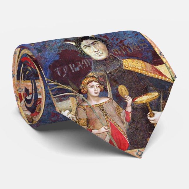 CORBATA ANTIGUA RENAISSANCE TAROTS 15 / EL DIABLO (Enrollado)