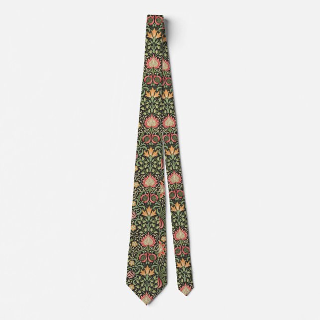Corbata Antigüedad floral persa William Morris (Anverso)