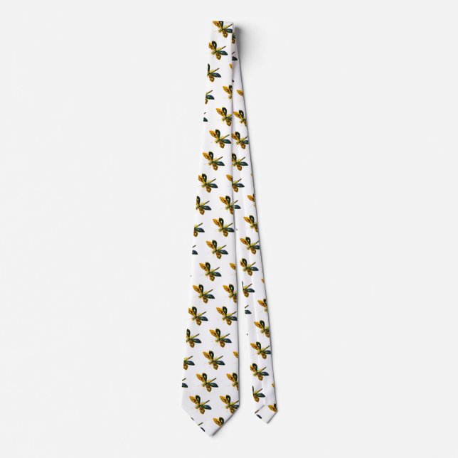 Corbata ANTIQUE DRAGONFLY JEWEL, Blanco (Anverso)