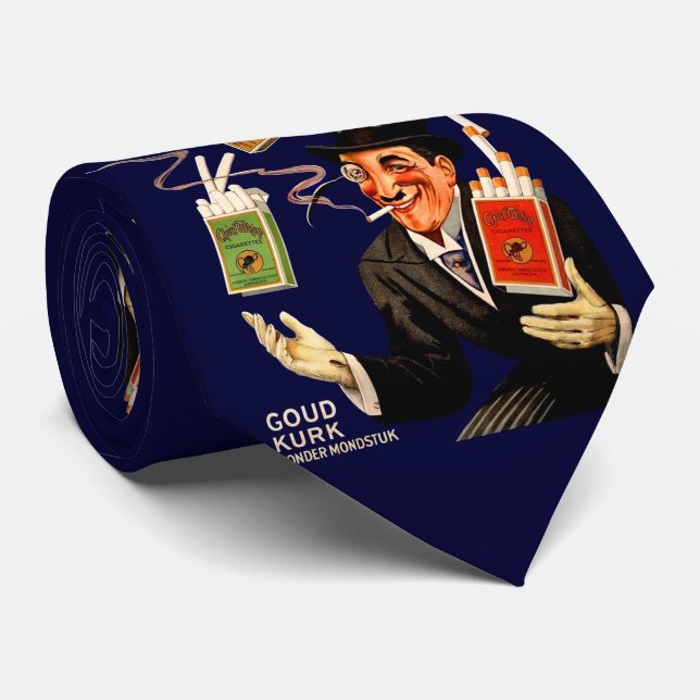 Corbata Anuncio de cigarrillos Chief Whip de los años 20  (Enrollado)