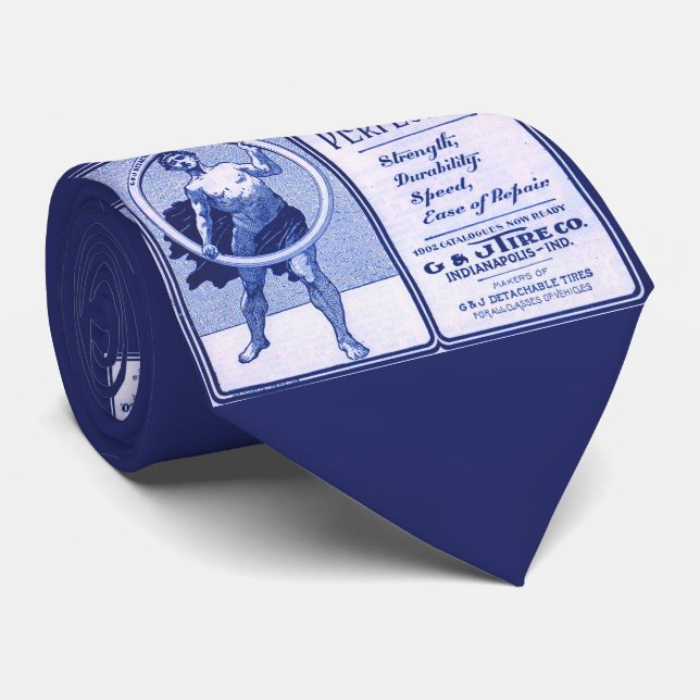 Corbata Anuncio de neumáticos G & J de 1902 (Enrollado)