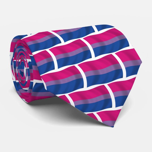 Corbata Anuncio del Orgullo Bisexual (Enrollado)