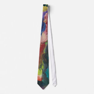 CORBATA APENAS UN BEBÉ EN LA PINTURA ABSTRACTA DE MADERAS