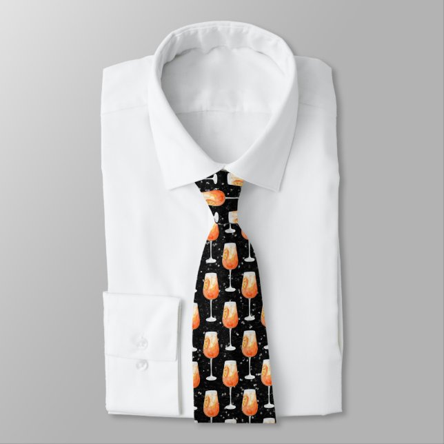 Corbata Aperol Spritz Pattern (Atado)