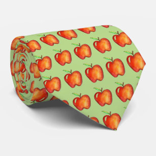 Corbata Apple para el título de regalo de las manzanas roj