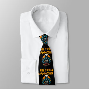 Corbata Aprecia al Maestro G'rilla Parrillero de BBQ Diver