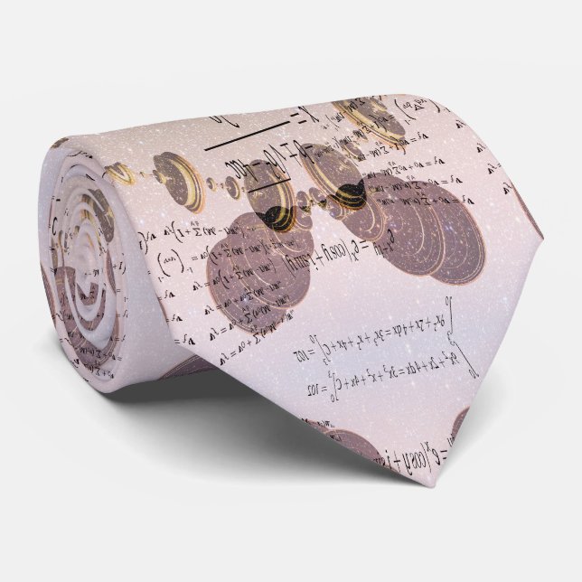 Corbata Aprender matemáticas. Concepto de educación (Enrollado)