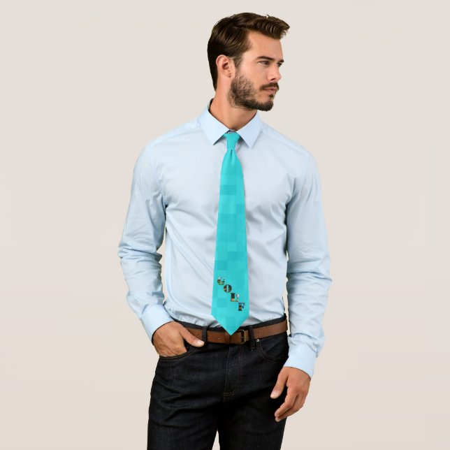 Corbata Aqua Blue Golf, Neck Tie (In situ)