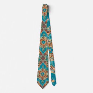 Corbata Aqua Gold Bohemian Eastern Fusion