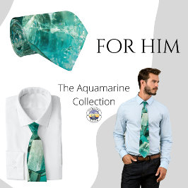Corbata Aquamarine Green Crystal Gemstone Amantes Del Cuel