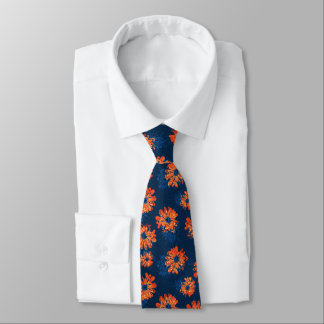 Corbata Aquarius Floral Vintage de dos lados