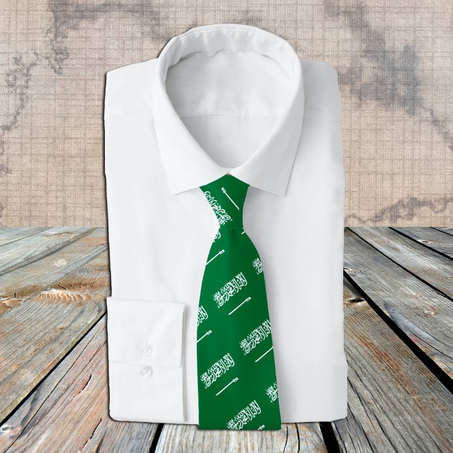 Corbata Arabia Saudita, lazos, moda Bandera Saudita, negoc (Subido por el creador)