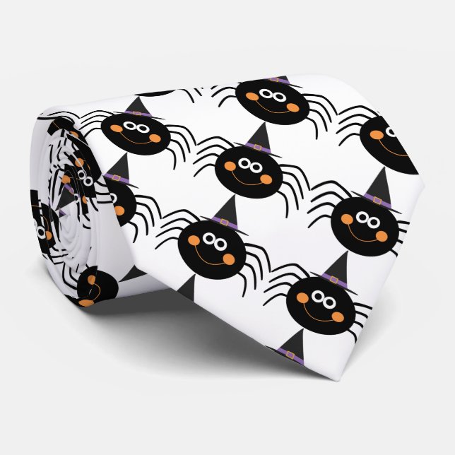 Corbata Arañas De Halloween/Cutas (Enrollado)