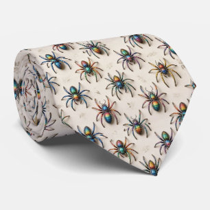Corbata Arañas Faux Seda   Entusiasta de Insectos