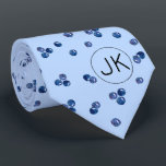 Corbata Arándanos de color azul dibujados a mano Añadir fr<br><div class="desc">Este divertido patrón de fruta fue creado usando mi ilustracion de arándano azul de medios mixtos dibujado a mano y hace un peculiar diseño de puntos polka de novedad para aquellos que no toman la vida, o sus medias demasiado en serio! El tono mullido del diseño de tono le da...</div>