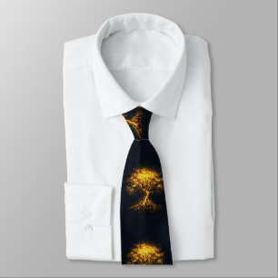 Corbata Árbol brillante de la vida - místico y encantador