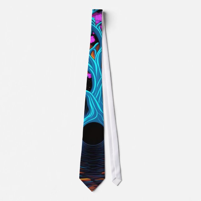 Corbata Árbol colorido de la vida (Anverso)