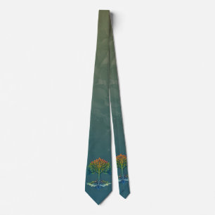 Corbata Árbol de la Vida Amanecer Cambiante 