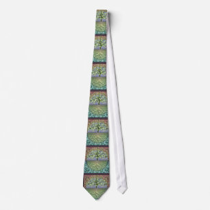 Corbata Árbol de los corazones y del amor de la vida
