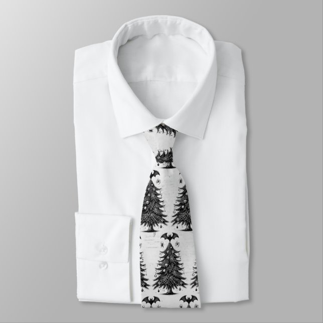 Corbata Árbol de murciélagos festivos (Atado)