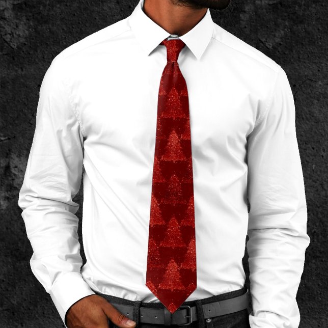 Corbata Árbol de Navidad clásico | Rojo de cardenales rico (Subido por el creador)