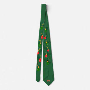 Corbata árbol de Navidad con reno feo secreto
