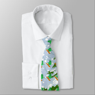 Corbata Árbol de navidad de la snowboard