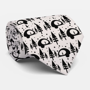 Corbata Árbol de Navidad Patrón de Repetición de Camping