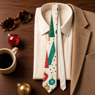 Corbata Árbol de Navidad Retro Moderno de Medianos de Sigl