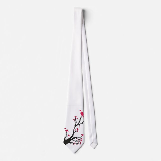 Corbata árbol del corazón negro (Anverso)
