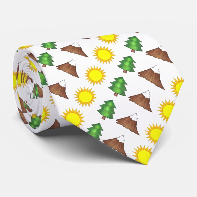 Corbata Árbol montañoso Sunshine Camp Camping Tie (Enrollado)