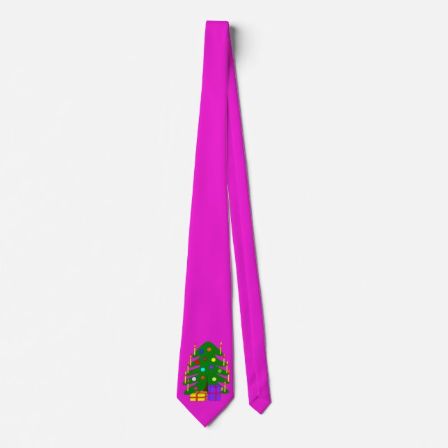 Corbata Árbol rosa W/Pino (Anverso)