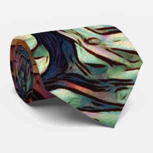 Corbata Árbol rústico de invierno con nieve