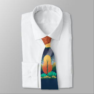 Corbata árbol y ave