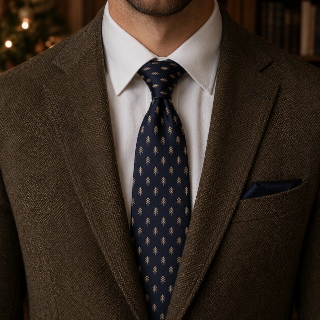 Corbata Árboles de Navidad Subtle Patrón Festivo Micro (Subido por el creador)