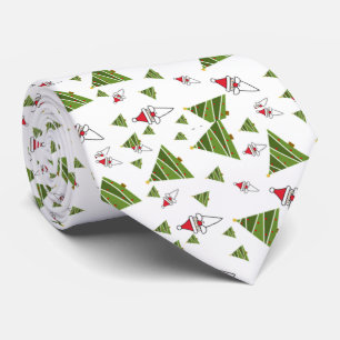 Corbata Árboles de Navidad y Santa Claus