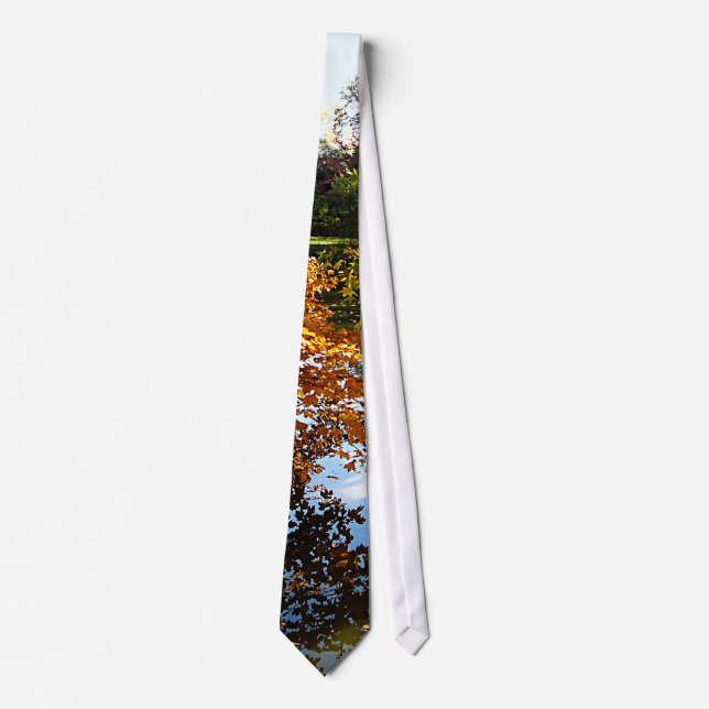 Corbata Árboles del otoño de oro (Anverso)